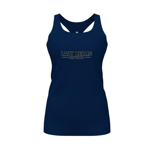 [FT0TRBNV-FYS-LOGO2] Decker Racerback Tank Top (Female Youth S, Navy, Logo 2)