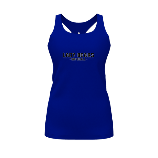 [FT0TRBRY-FYS-LOGO2] Decker Racerback Tank Top (Female Youth S, Royal, Logo 2)