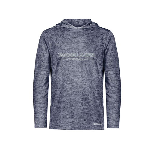 [FOLHCGNV-YS-LOGO3] Decker Youth Charge Hoodie (Youth S, Navy, Logo 3)