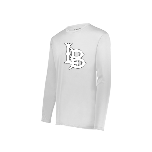 [222822.005.XS-LOGO1] Men's LS Smooth Sport Shirt (Adult XS, White, Logo 1)