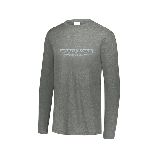 [FTLCUBGY-AXS-LOGO3] Decker Men's Tri-Blend T-Shirt - Long Sleeve (Adult XS, Gray, Logo 3)