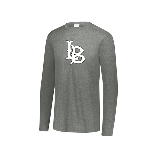 [3076.013.S-LOGO1] Youth LS Ultra-blend T-Shirt (Youth S, Gray, Logo 1)