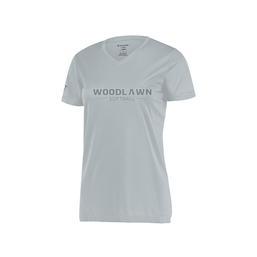 [222820.099.S-LOGO3] Ladies Movement Dri Fit Shirt (Female Adult S, Silver, Logo 3)